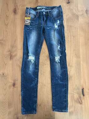 NWT Machine Nouvelle Mode Distressed Skinny Jeans Size 29